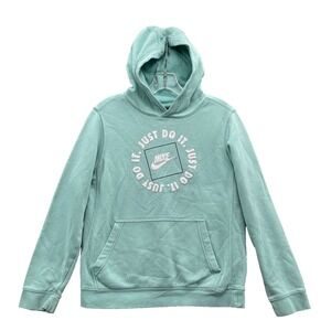Nike Hoodie Women Large Aquamarine Training Streetwear Athleisure Gym Travel Y2k